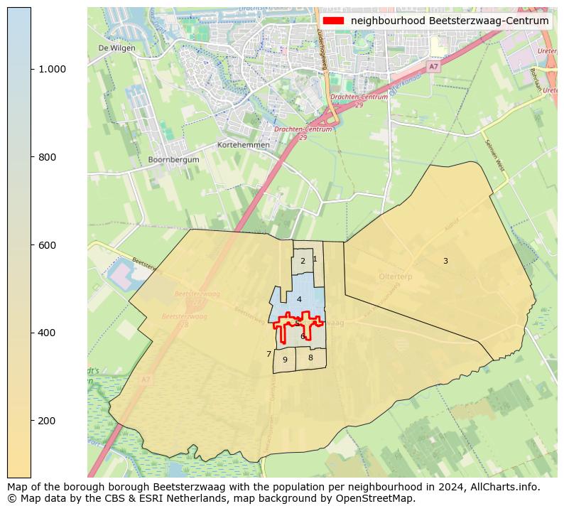 Image of the neighbourhood Beetsterzwaag-Centrum at the map. This image is used as introduction to this page. This page shows a lot of information about the population in the neighbourhood Beetsterzwaag-Centrum (such as the distribution by age groups of the residents, the composition of households, whether inhabitants are natives or Dutch with an immigration background, data about the houses (numbers, types, price development, use, type of property, ...) and more (car ownership, energy consumption, ...) based on open data from the Dutch Central Bureau of Statistics and various other sources!