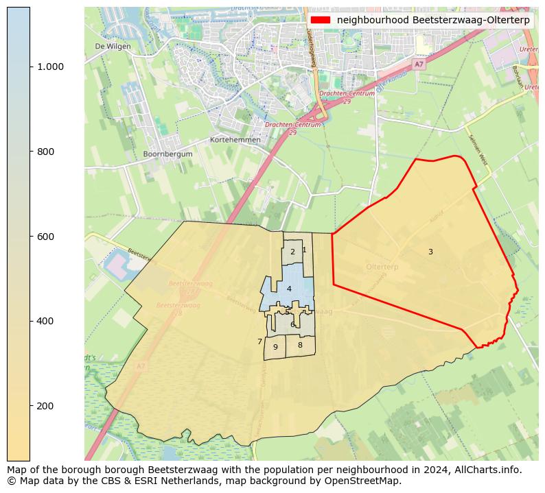 Image of the neighbourhood Beetsterzwaag-Olterterp at the map. This image is used as introduction to this page. This page shows a lot of information about the population in the neighbourhood Beetsterzwaag-Olterterp (such as the distribution by age groups of the residents, the composition of households, whether inhabitants are natives or Dutch with an immigration background, data about the houses (numbers, types, price development, use, type of property, ...) and more (car ownership, energy consumption, ...) based on open data from the Dutch Central Bureau of Statistics and various other sources!