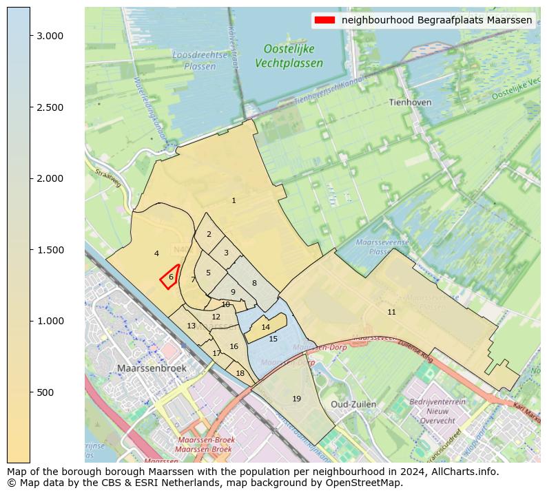 Image of the neighbourhood Begraafplaats Maarssen at the map. This image is used as introduction to this page. This page shows a lot of information about the population in the neighbourhood Begraafplaats Maarssen (such as the distribution by age groups of the residents, the composition of households, whether inhabitants are natives or Dutch with an immigration background, data about the houses (numbers, types, price development, use, type of property, ...) and more (car ownership, energy consumption, ...) based on open data from the Dutch Central Bureau of Statistics and various other sources!