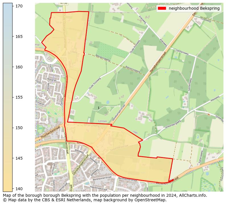 Image of the neighbourhood Bekspring at the map. This image is used as introduction to this page. This page shows a lot of information about the population in the neighbourhood Bekspring (such as the distribution by age groups of the residents, the composition of households, whether inhabitants are natives or Dutch with an immigration background, data about the houses (numbers, types, price development, use, type of property, ...) and more (car ownership, energy consumption, ...) based on open data from the Dutch Central Bureau of Statistics and various other sources!