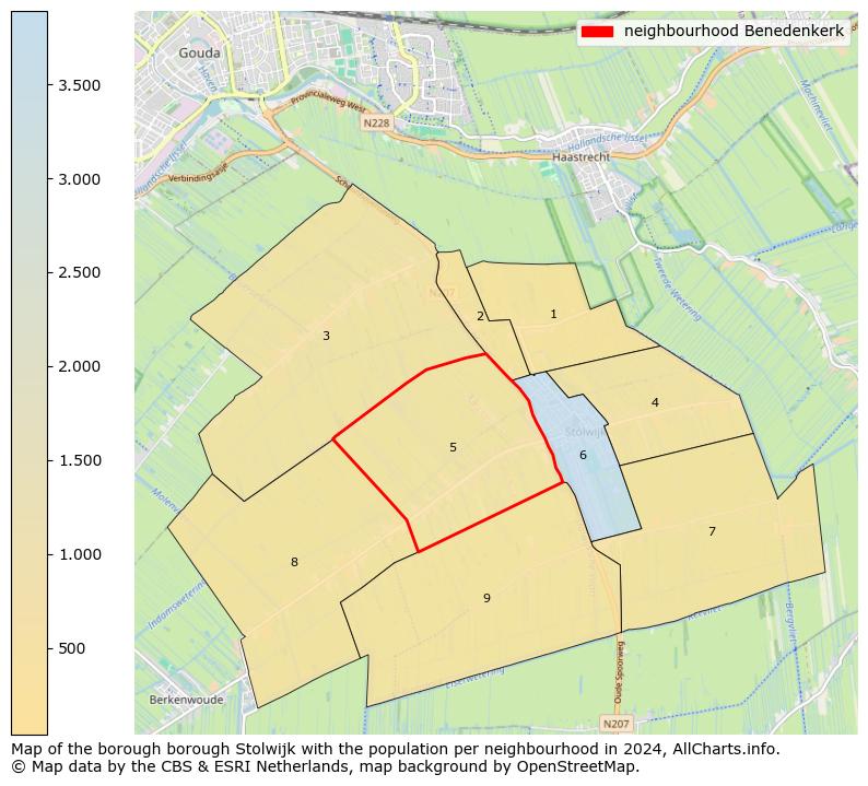 Image of the neighbourhood Benedenkerk at the map. This image is used as introduction to this page. This page shows a lot of information about the population in the neighbourhood Benedenkerk (such as the distribution by age groups of the residents, the composition of households, whether inhabitants are natives or Dutch with an immigration background, data about the houses (numbers, types, price development, use, type of property, ...) and more (car ownership, energy consumption, ...) based on open data from the Dutch Central Bureau of Statistics and various other sources!