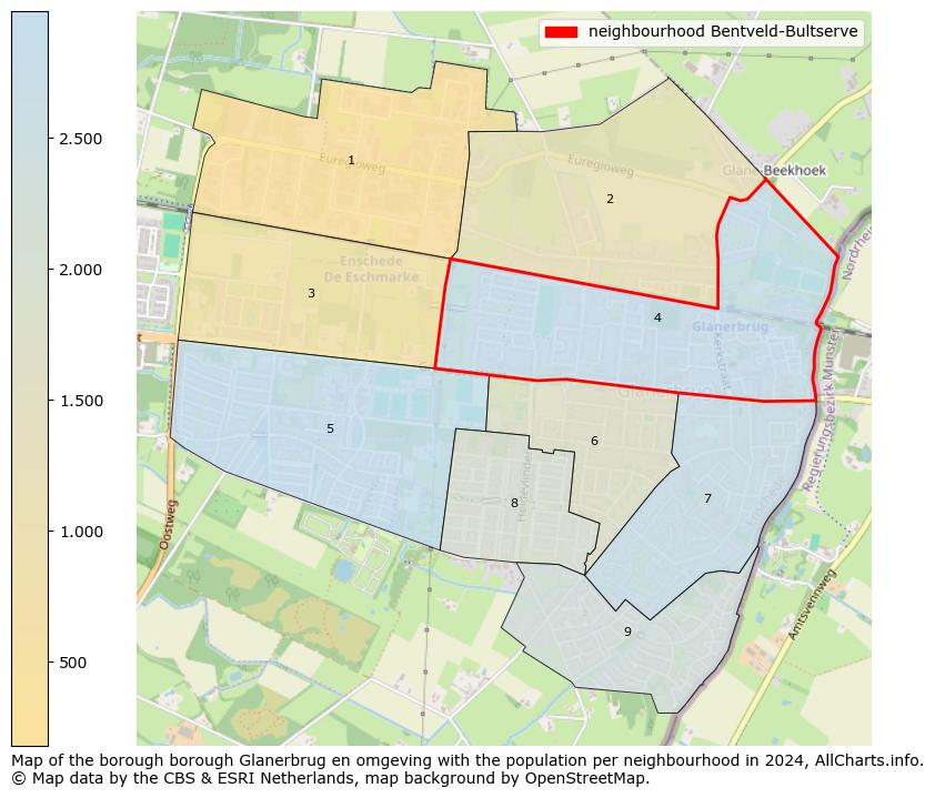 Image of the neighbourhood Bentveld-Bultserve at the map. This image is used as introduction to this page. This page shows a lot of information about the population in the neighbourhood Bentveld-Bultserve (such as the distribution by age groups of the residents, the composition of households, whether inhabitants are natives or Dutch with an immigration background, data about the houses (numbers, types, price development, use, type of property, ...) and more (car ownership, energy consumption, ...) based on open data from the Dutch Central Bureau of Statistics and various other sources!