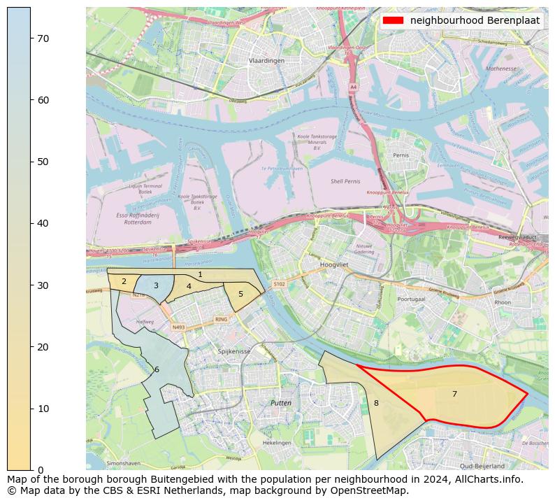 Image of the neighbourhood Berenplaat at the map. This image is used as introduction to this page. This page shows a lot of information about the population in the neighbourhood Berenplaat (such as the distribution by age groups of the residents, the composition of households, whether inhabitants are natives or Dutch with an immigration background, data about the houses (numbers, types, price development, use, type of property, ...) and more (car ownership, energy consumption, ...) based on open data from the Dutch Central Bureau of Statistics and various other sources!