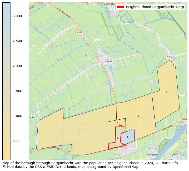 Image of the neighbourhood Bergambacht-Dorp at the map. This image is used as introduction to this page. This page shows a lot of information about the population in the neighbourhood Bergambacht-Dorp (such as the distribution by age groups of the residents, the composition of households, whether inhabitants are natives or Dutch with an immigration background, data about the houses (numbers, types, price development, use, type of property, ...) and more (car ownership, energy consumption, ...) based on open data from the Dutch Central Bureau of Statistics and various other sources!