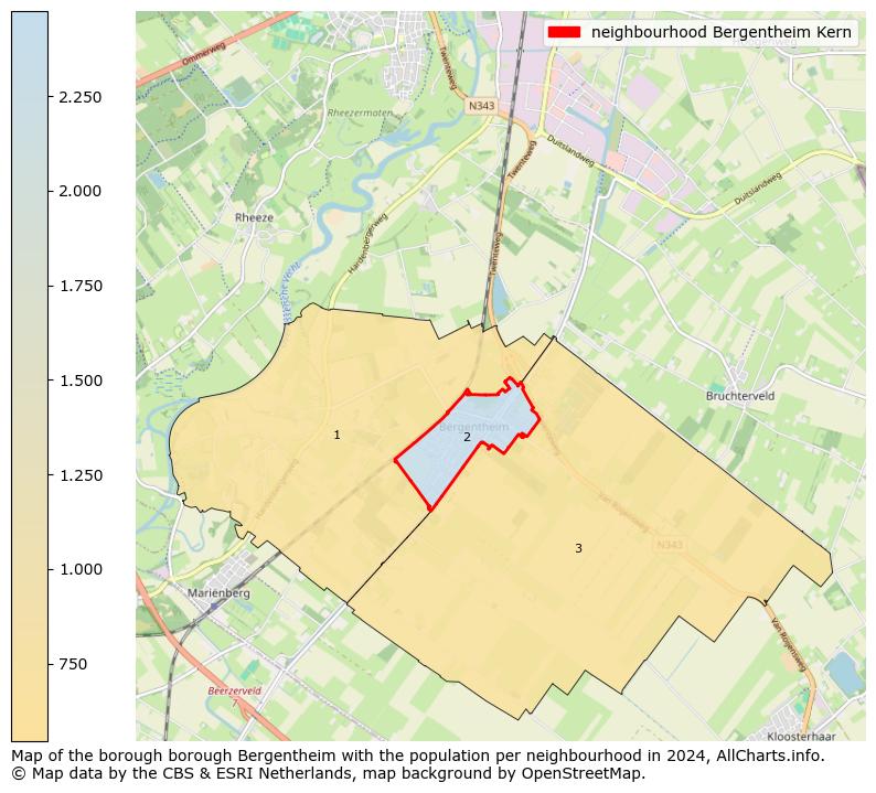 Image of the neighbourhood Bergentheim Kern at the map. This image is used as introduction to this page. This page shows a lot of information about the population in the neighbourhood Bergentheim Kern (such as the distribution by age groups of the residents, the composition of households, whether inhabitants are natives or Dutch with an immigration background, data about the houses (numbers, types, price development, use, type of property, ...) and more (car ownership, energy consumption, ...) based on open data from the Dutch Central Bureau of Statistics and various other sources!