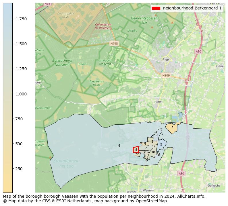 Image of the neighbourhood Berkenoord 1 at the map. This image is used as introduction to this page. This page shows a lot of information about the population in the neighbourhood Berkenoord 1 (such as the distribution by age groups of the residents, the composition of households, whether inhabitants are natives or Dutch with an immigration background, data about the houses (numbers, types, price development, use, type of property, ...) and more (car ownership, energy consumption, ...) based on open data from the Dutch Central Bureau of Statistics and various other sources!