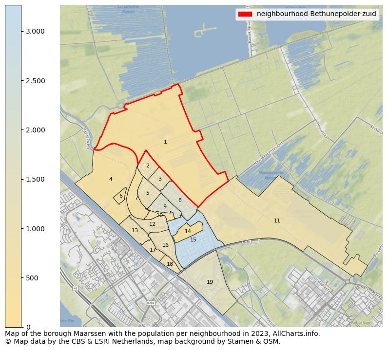 Map of the borough Maarssen with the population per neighbourhood in 2022. This page shows a lot of information about residents (such as the distribution by age groups, family composition, gender, native or Dutch with an immigration background, ...), homes (numbers, types, price development, use, type of property, ...) and more (car ownership, energy consumption, ...) based on open data from the Dutch Central Bureau of Statistics and various other sources!