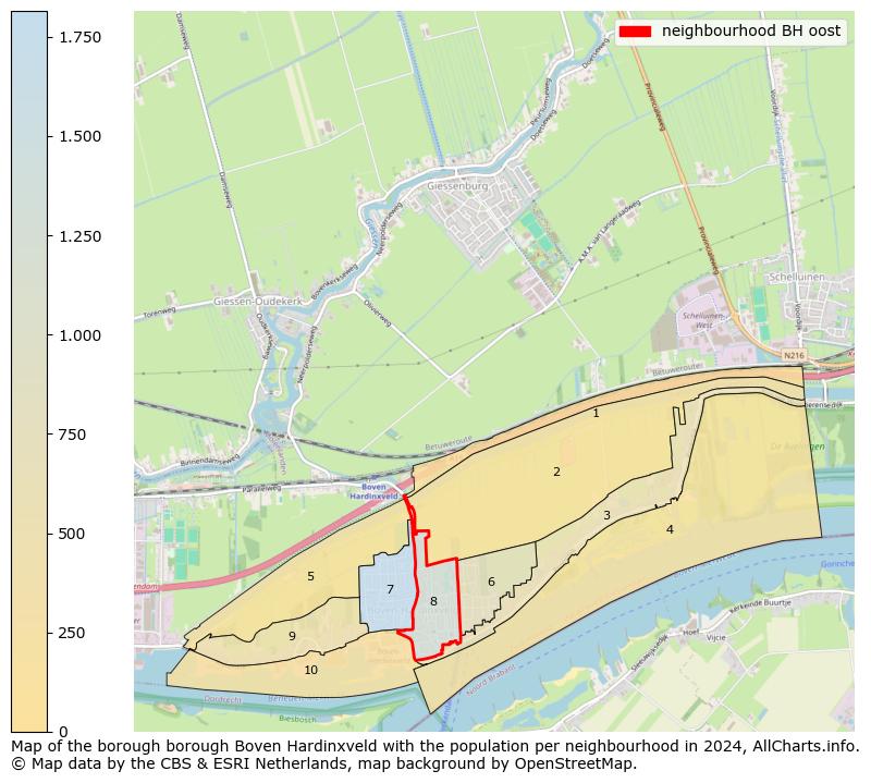 Image of the neighbourhood BH oost at the map. This image is used as introduction to this page. This page shows a lot of information about the population in the neighbourhood BH oost (such as the distribution by age groups of the residents, the composition of households, whether inhabitants are natives or Dutch with an immigration background, data about the houses (numbers, types, price development, use, type of property, ...) and more (car ownership, energy consumption, ...) based on open data from the Dutch Central Bureau of Statistics and various other sources!