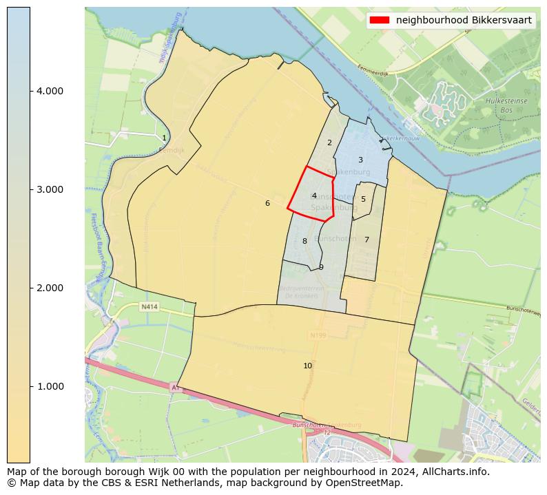 Image of the neighbourhood Bikkersvaart at the map. This image is used as introduction to this page. This page shows a lot of information about the population in the neighbourhood Bikkersvaart (such as the distribution by age groups of the residents, the composition of households, whether inhabitants are natives or Dutch with an immigration background, data about the houses (numbers, types, price development, use, type of property, ...) and more (car ownership, energy consumption, ...) based on open data from the Dutch Central Bureau of Statistics and various other sources!