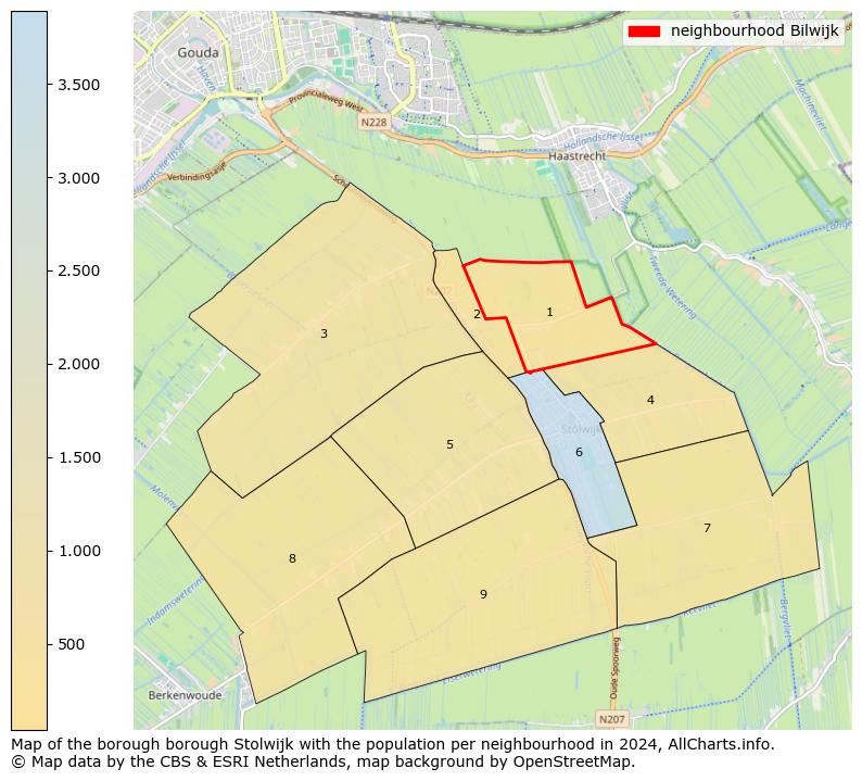 Image of the neighbourhood Bilwijk at the map. This image is used as introduction to this page. This page shows a lot of information about the population in the neighbourhood Bilwijk (such as the distribution by age groups of the residents, the composition of households, whether inhabitants are natives or Dutch with an immigration background, data about the houses (numbers, types, price development, use, type of property, ...) and more (car ownership, energy consumption, ...) based on open data from the Dutch Central Bureau of Statistics and various other sources!