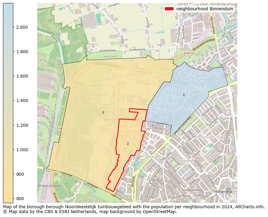 Image of the neighbourhood Binnenduin at the map. This image is used as introduction to this page. This page shows a lot of information about the population in the neighbourhood Binnenduin (such as the distribution by age groups of the residents, the composition of households, whether inhabitants are natives or Dutch with an immigration background, data about the houses (numbers, types, price development, use, type of property, ...) and more (car ownership, energy consumption, ...) based on open data from the Dutch Central Bureau of Statistics and various other sources!