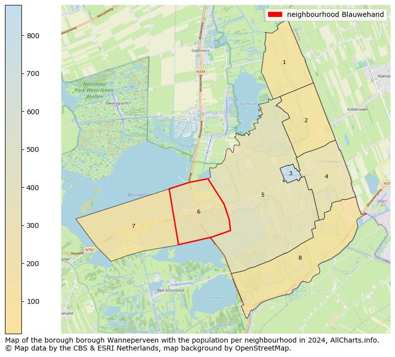 Image of the neighbourhood Blauwehand at the map. This image is used as introduction to this page. This page shows a lot of information about the population in the neighbourhood Blauwehand (such as the distribution by age groups of the residents, the composition of households, whether inhabitants are natives or Dutch with an immigration background, data about the houses (numbers, types, price development, use, type of property, ...) and more (car ownership, energy consumption, ...) based on open data from the Dutch Central Bureau of Statistics and various other sources!