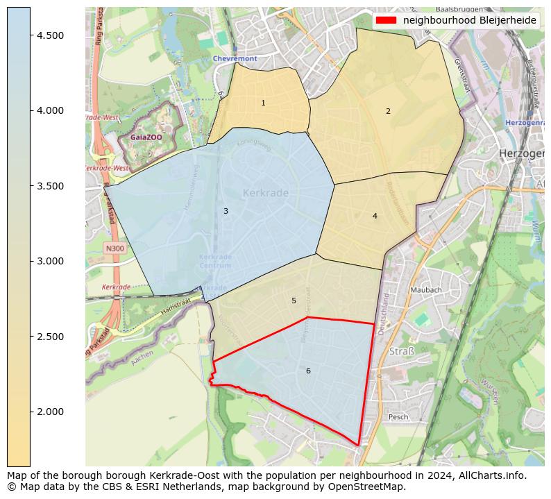 Image of the neighbourhood Bleijerheide at the map. This image is used as introduction to this page. This page shows a lot of information about the population in the neighbourhood Bleijerheide (such as the distribution by age groups of the residents, the composition of households, whether inhabitants are natives or Dutch with an immigration background, data about the houses (numbers, types, price development, use, type of property, ...) and more (car ownership, energy consumption, ...) based on open data from the Dutch Central Bureau of Statistics and various other sources!