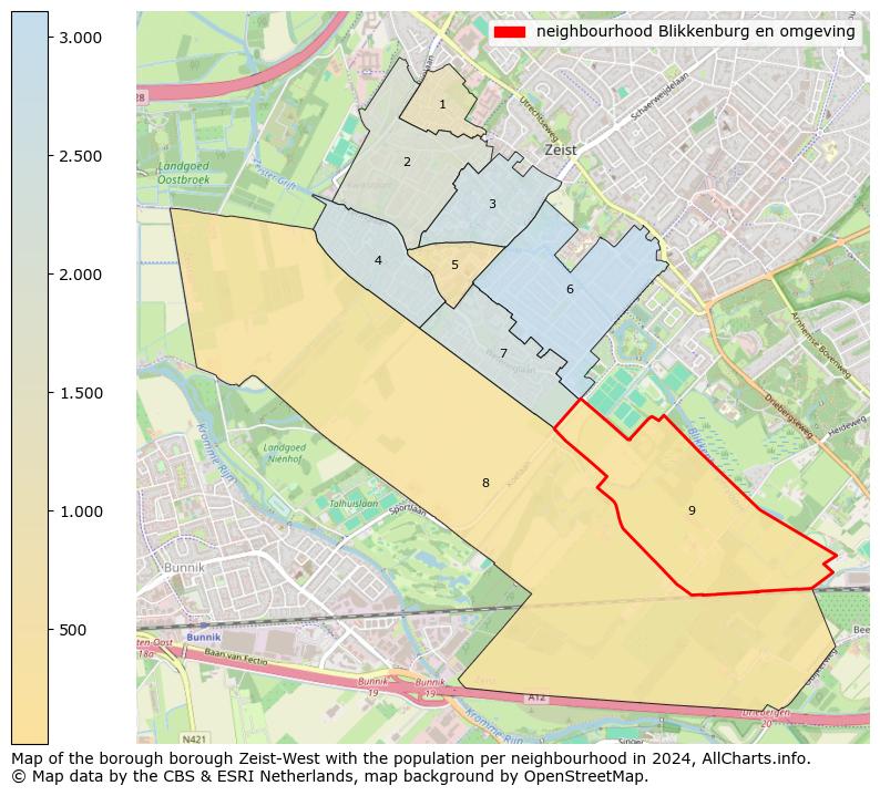 Image of the neighbourhood Blikkenburg en omgeving at the map. This image is used as introduction to this page. This page shows a lot of information about the population in the neighbourhood Blikkenburg en omgeving (such as the distribution by age groups of the residents, the composition of households, whether inhabitants are natives or Dutch with an immigration background, data about the houses (numbers, types, price development, use, type of property, ...) and more (car ownership, energy consumption, ...) based on open data from the Dutch Central Bureau of Statistics and various other sources!