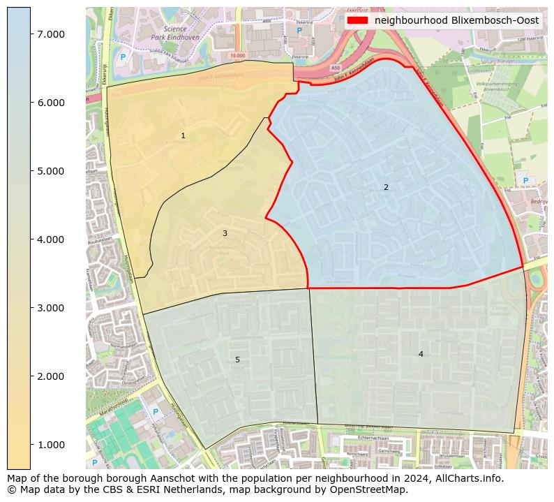 Image of the neighbourhood Blixembosch-Oost at the map. This image is used as introduction to this page. This page shows a lot of information about the population in the neighbourhood Blixembosch-Oost (such as the distribution by age groups of the residents, the composition of households, whether inhabitants are natives or Dutch with an immigration background, data about the houses (numbers, types, price development, use, type of property, ...) and more (car ownership, energy consumption, ...) based on open data from the Dutch Central Bureau of Statistics and various other sources!