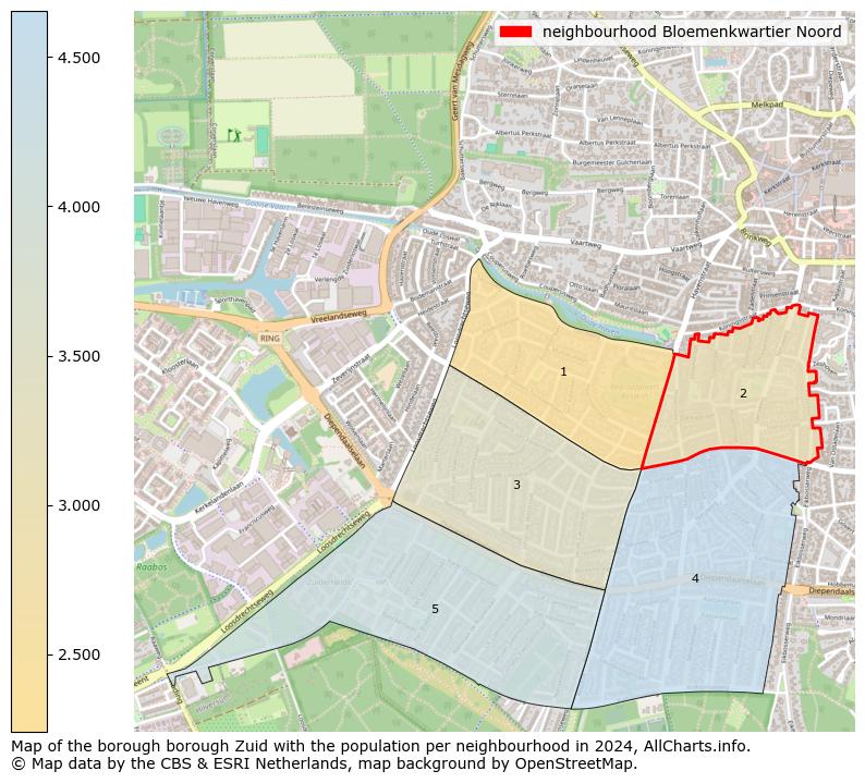 Image of the neighbourhood Bloemenkwartier Noord at the map. This image is used as introduction to this page. This page shows a lot of information about the population in the neighbourhood Bloemenkwartier Noord (such as the distribution by age groups of the residents, the composition of households, whether inhabitants are natives or Dutch with an immigration background, data about the houses (numbers, types, price development, use, type of property, ...) and more (car ownership, energy consumption, ...) based on open data from the Dutch Central Bureau of Statistics and various other sources!