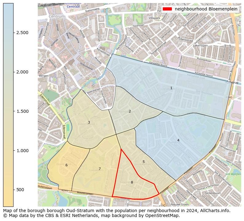 Image of the neighbourhood Bloemenplein at the map. This image is used as introduction to this page. This page shows a lot of information about the population in the neighbourhood Bloemenplein (such as the distribution by age groups of the residents, the composition of households, whether inhabitants are natives or Dutch with an immigration background, data about the houses (numbers, types, price development, use, type of property, ...) and more (car ownership, energy consumption, ...) based on open data from the Dutch Central Bureau of Statistics and various other sources!