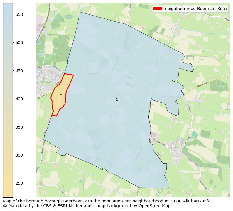 Image of the neighbourhood Boerhaar Kern at the map. This image is used as introduction to this page. This page shows a lot of information about the population in the neighbourhood Boerhaar Kern (such as the distribution by age groups of the residents, the composition of households, whether inhabitants are natives or Dutch with an immigration background, data about the houses (numbers, types, price development, use, type of property, ...) and more (car ownership, energy consumption, ...) based on open data from the Dutch Central Bureau of Statistics and various other sources!