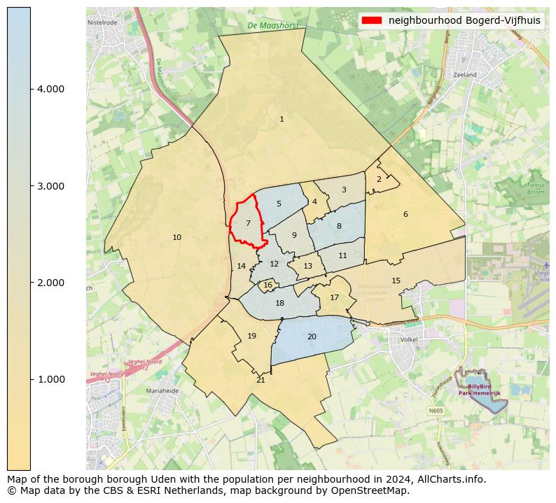 Image of the neighbourhood Bogerd-Vijfhuis at the map. This image is used as introduction to this page. This page shows a lot of information about the population in the neighbourhood Bogerd-Vijfhuis (such as the distribution by age groups of the residents, the composition of households, whether inhabitants are natives or Dutch with an immigration background, data about the houses (numbers, types, price development, use, type of property, ...) and more (car ownership, energy consumption, ...) based on open data from the Dutch Central Bureau of Statistics and various other sources!