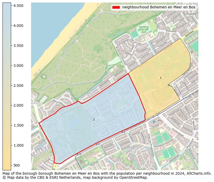 Image of the neighbourhood Bohemen en Meer en Bos at the map. This image is used as introduction to this page. This page shows a lot of information about the population in the neighbourhood Bohemen en Meer en Bos (such as the distribution by age groups of the residents, the composition of households, whether inhabitants are natives or Dutch with an immigration background, data about the houses (numbers, types, price development, use, type of property, ...) and more (car ownership, energy consumption, ...) based on open data from the Dutch Central Bureau of Statistics and various other sources!