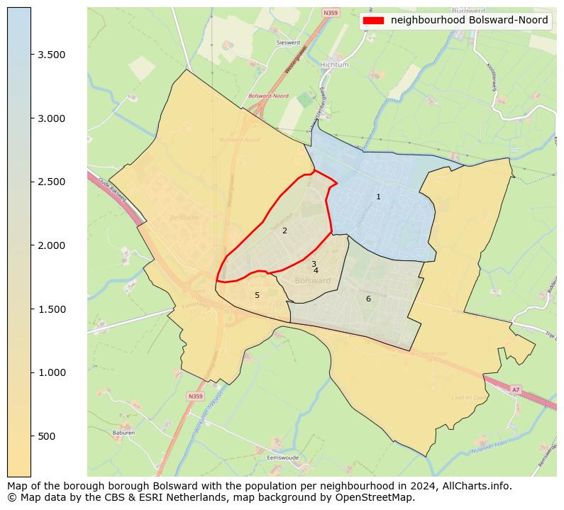 Image of the neighbourhood Bolsward-Noord at the map. This image is used as introduction to this page. This page shows a lot of information about the population in the neighbourhood Bolsward-Noord (such as the distribution by age groups of the residents, the composition of households, whether inhabitants are natives or Dutch with an immigration background, data about the houses (numbers, types, price development, use, type of property, ...) and more (car ownership, energy consumption, ...) based on open data from the Dutch Central Bureau of Statistics and various other sources!