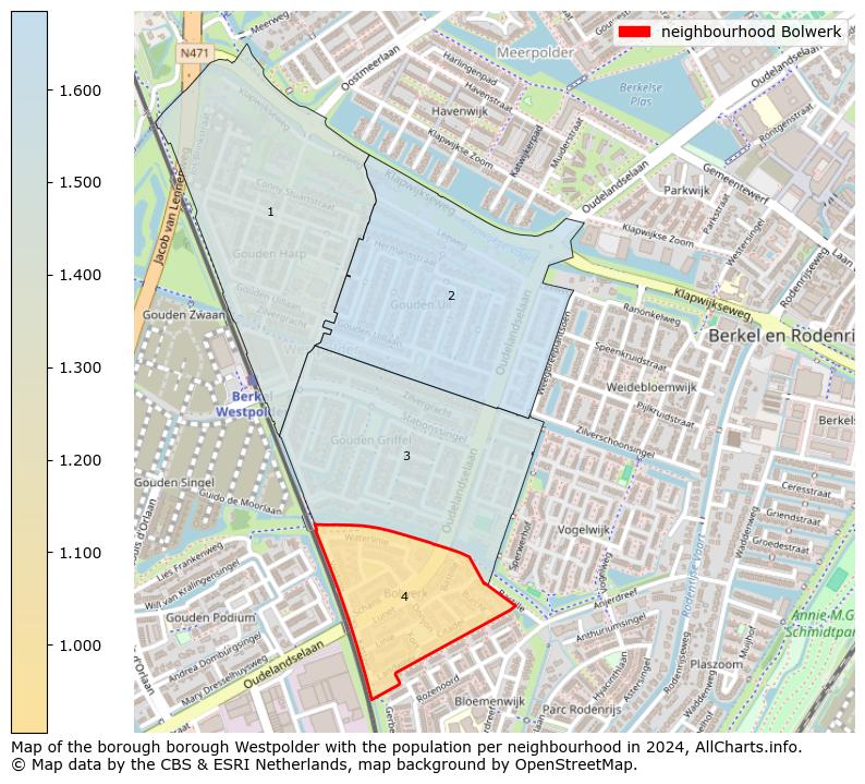 Image of the neighbourhood Bolwerk at the map. This image is used as introduction to this page. This page shows a lot of information about the population in the neighbourhood Bolwerk (such as the distribution by age groups of the residents, the composition of households, whether inhabitants are natives or Dutch with an immigration background, data about the houses (numbers, types, price development, use, type of property, ...) and more (car ownership, energy consumption, ...) based on open data from the Dutch Central Bureau of Statistics and various other sources!