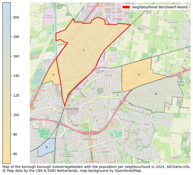 Image of the neighbourhood Borchwerf-Noord at the map. This image is used as introduction to this page. This page shows a lot of information about the population in the neighbourhood Borchwerf-Noord (such as the distribution by age groups of the residents, the composition of households, whether inhabitants are natives or Dutch with an immigration background, data about the houses (numbers, types, price development, use, type of property, ...) and more (car ownership, energy consumption, ...) based on open data from the Dutch Central Bureau of Statistics and various other sources!