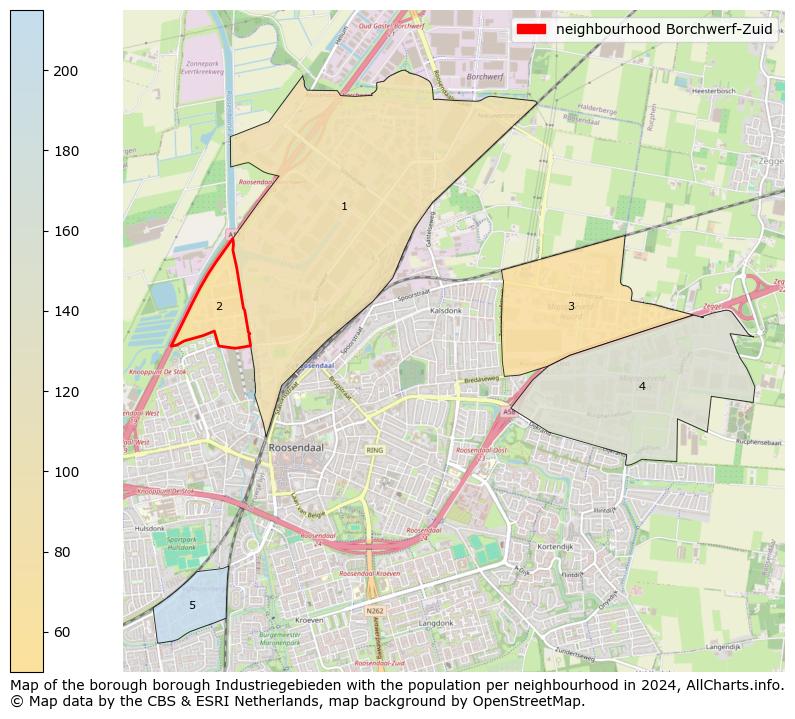 Image of the neighbourhood Borchwerf-Zuid at the map. This image is used as introduction to this page. This page shows a lot of information about the population in the neighbourhood Borchwerf-Zuid (such as the distribution by age groups of the residents, the composition of households, whether inhabitants are natives or Dutch with an immigration background, data about the houses (numbers, types, price development, use, type of property, ...) and more (car ownership, energy consumption, ...) based on open data from the Dutch Central Bureau of Statistics and various other sources!