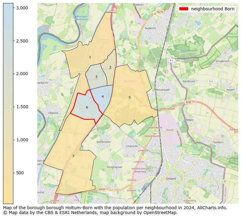 Image of the neighbourhood Born at the map. This image is used as introduction to this page. This page shows a lot of information about the population in the neighbourhood Born (such as the distribution by age groups of the residents, the composition of households, whether inhabitants are natives or Dutch with an immigration background, data about the houses (numbers, types, price development, use, type of property, ...) and more (car ownership, energy consumption, ...) based on open data from the Dutch Central Bureau of Statistics and various other sources!