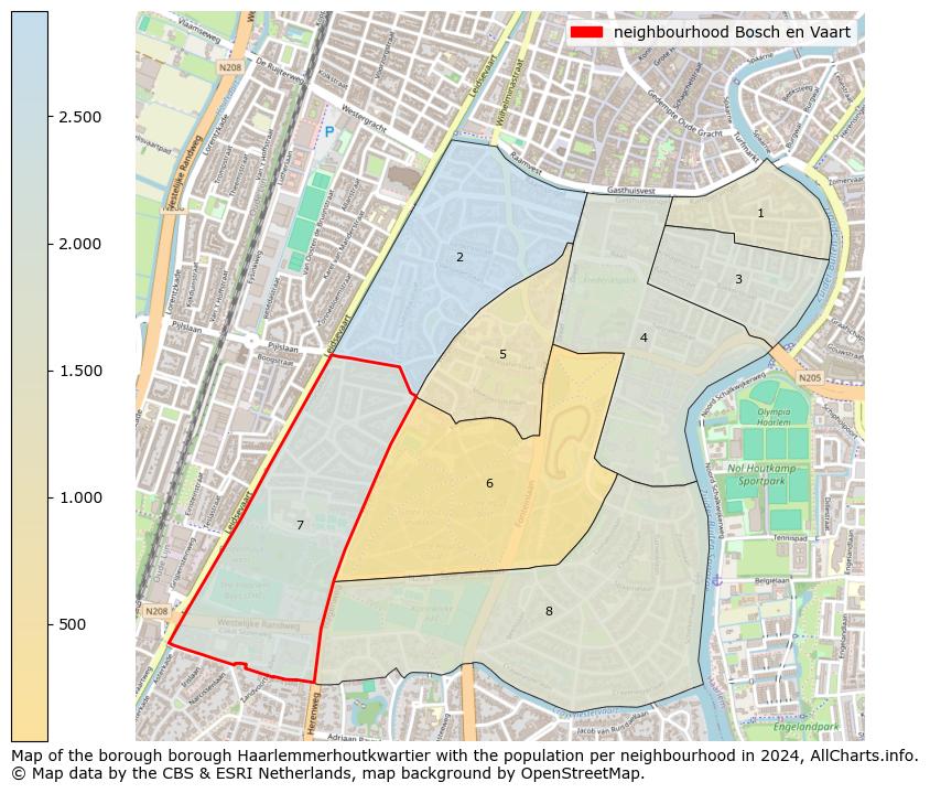 Image of the neighbourhood Bosch en Vaart at the map. This image is used as introduction to this page. This page shows a lot of information about the population in the neighbourhood Bosch en Vaart (such as the distribution by age groups of the residents, the composition of households, whether inhabitants are natives or Dutch with an immigration background, data about the houses (numbers, types, price development, use, type of property, ...) and more (car ownership, energy consumption, ...) based on open data from the Dutch Central Bureau of Statistics and various other sources!