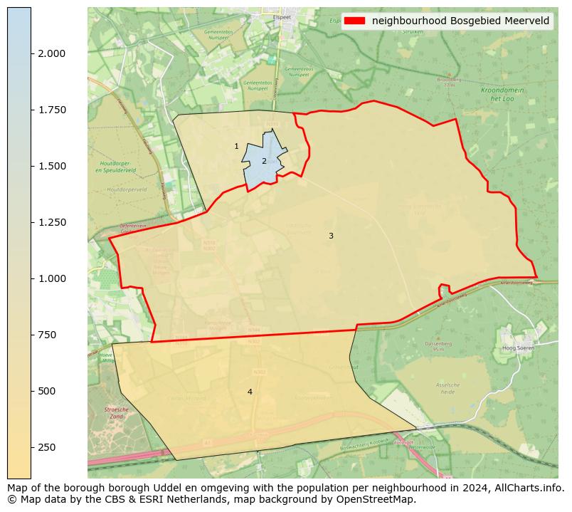 Image of the neighbourhood Bosgebied Meerveld at the map. This image is used as introduction to this page. This page shows a lot of information about the population in the neighbourhood Bosgebied Meerveld (such as the distribution by age groups of the residents, the composition of households, whether inhabitants are natives or Dutch with an immigration background, data about the houses (numbers, types, price development, use, type of property, ...) and more (car ownership, energy consumption, ...) based on open data from the Dutch Central Bureau of Statistics and various other sources!