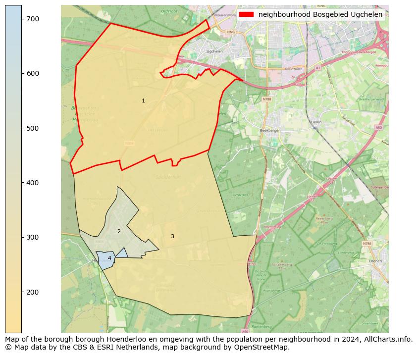 Image of the neighbourhood Bosgebied Ugchelen at the map. This image is used as introduction to this page. This page shows a lot of information about the population in the neighbourhood Bosgebied Ugchelen (such as the distribution by age groups of the residents, the composition of households, whether inhabitants are natives or Dutch with an immigration background, data about the houses (numbers, types, price development, use, type of property, ...) and more (car ownership, energy consumption, ...) based on open data from the Dutch Central Bureau of Statistics and various other sources!