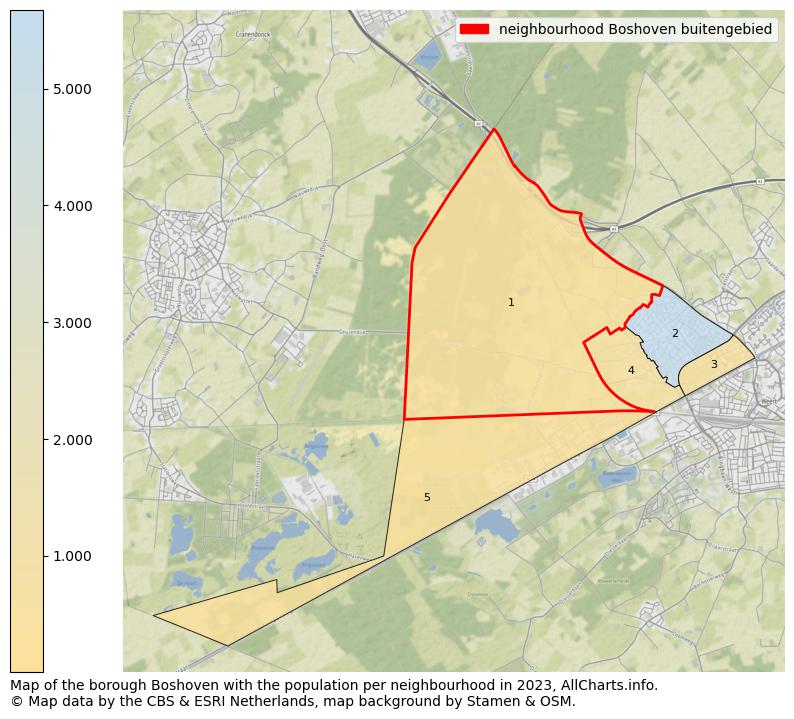 Map of the borough Boshoven with the population per neighbourhood in 2022. This page shows a lot of information about residents (such as the distribution by age groups, family composition, gender, native or Dutch with an immigration background, ...), homes (numbers, types, price development, use, type of property, ...) and more (car ownership, energy consumption, ...) based on open data from the Dutch Central Bureau of Statistics and various other sources!