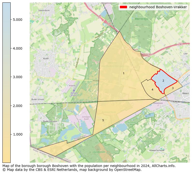 Image of the neighbourhood Boshoven-Vrakker at the map. This image is used as introduction to this page. This page shows a lot of information about the population in the neighbourhood Boshoven-Vrakker (such as the distribution by age groups of the residents, the composition of households, whether inhabitants are natives or Dutch with an immigration background, data about the houses (numbers, types, price development, use, type of property, ...) and more (car ownership, energy consumption, ...) based on open data from the Dutch Central Bureau of Statistics and various other sources!