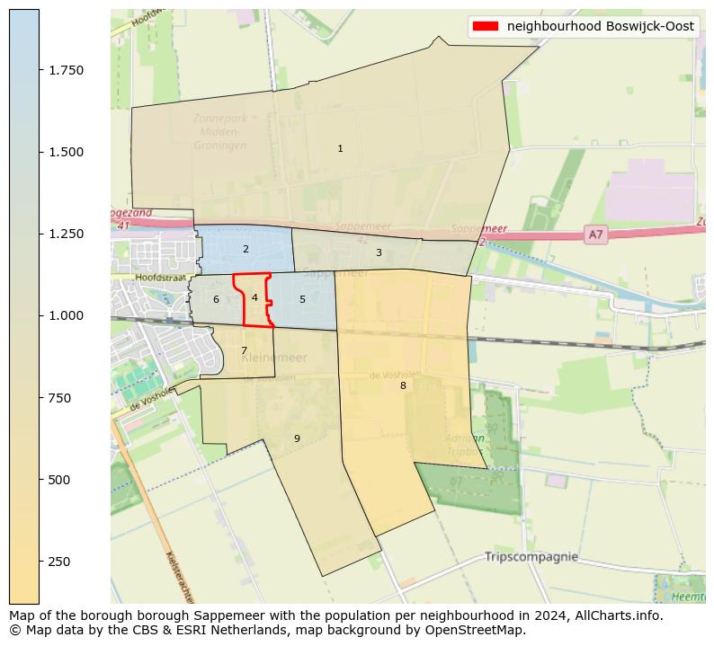 Image of the neighbourhood Boswijck-Oost at the map. This image is used as introduction to this page. This page shows a lot of information about the population in the neighbourhood Boswijck-Oost (such as the distribution by age groups of the residents, the composition of households, whether inhabitants are natives or Dutch with an immigration background, data about the houses (numbers, types, price development, use, type of property, ...) and more (car ownership, energy consumption, ...) based on open data from the Dutch Central Bureau of Statistics and various other sources!