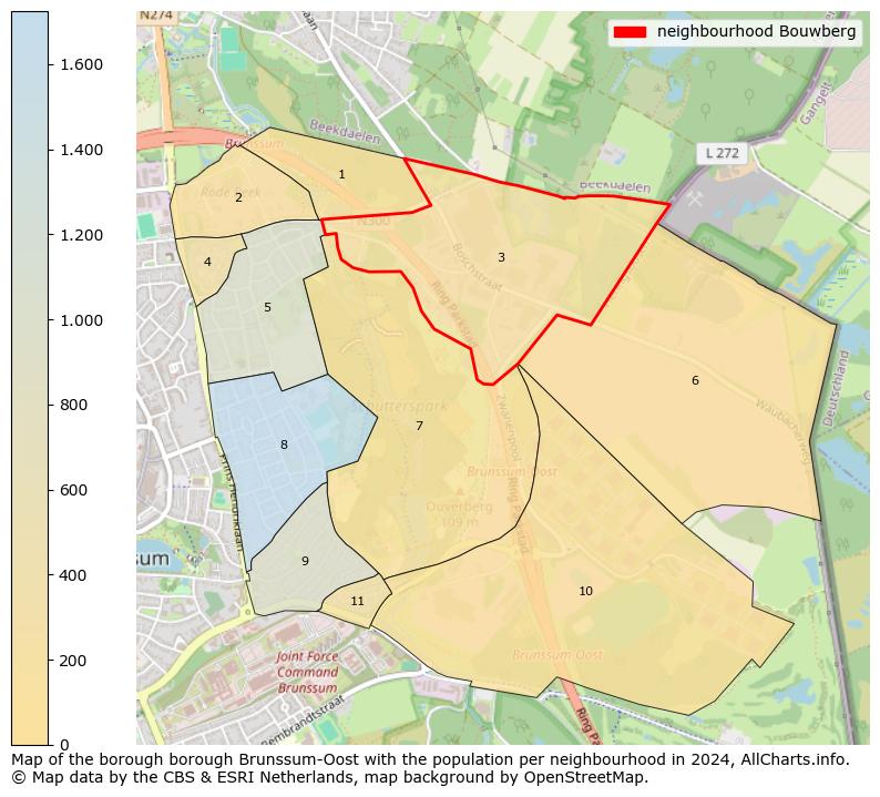 Image of the neighbourhood Bouwberg at the map. This image is used as introduction to this page. This page shows a lot of information about the population in the neighbourhood Bouwberg (such as the distribution by age groups of the residents, the composition of households, whether inhabitants are natives or Dutch with an immigration background, data about the houses (numbers, types, price development, use, type of property, ...) and more (car ownership, energy consumption, ...) based on open data from the Dutch Central Bureau of Statistics and various other sources!