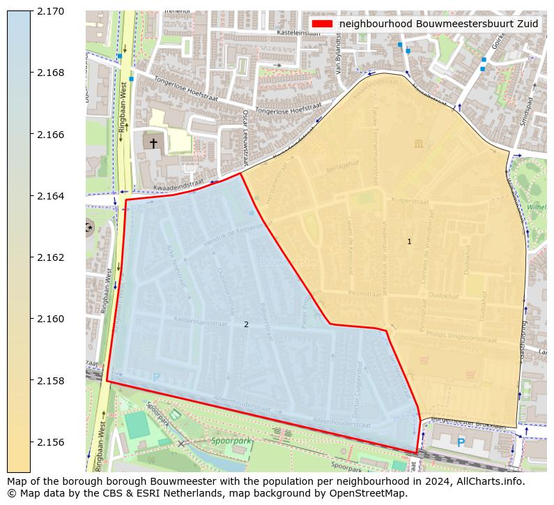 Image of the neighbourhood Bouwmeestersbuurt Zuid at the map. This image is used as introduction to this page. This page shows a lot of information about the population in the neighbourhood Bouwmeestersbuurt Zuid (such as the distribution by age groups of the residents, the composition of households, whether inhabitants are natives or Dutch with an immigration background, data about the houses (numbers, types, price development, use, type of property, ...) and more (car ownership, energy consumption, ...) based on open data from the Dutch Central Bureau of Statistics and various other sources!