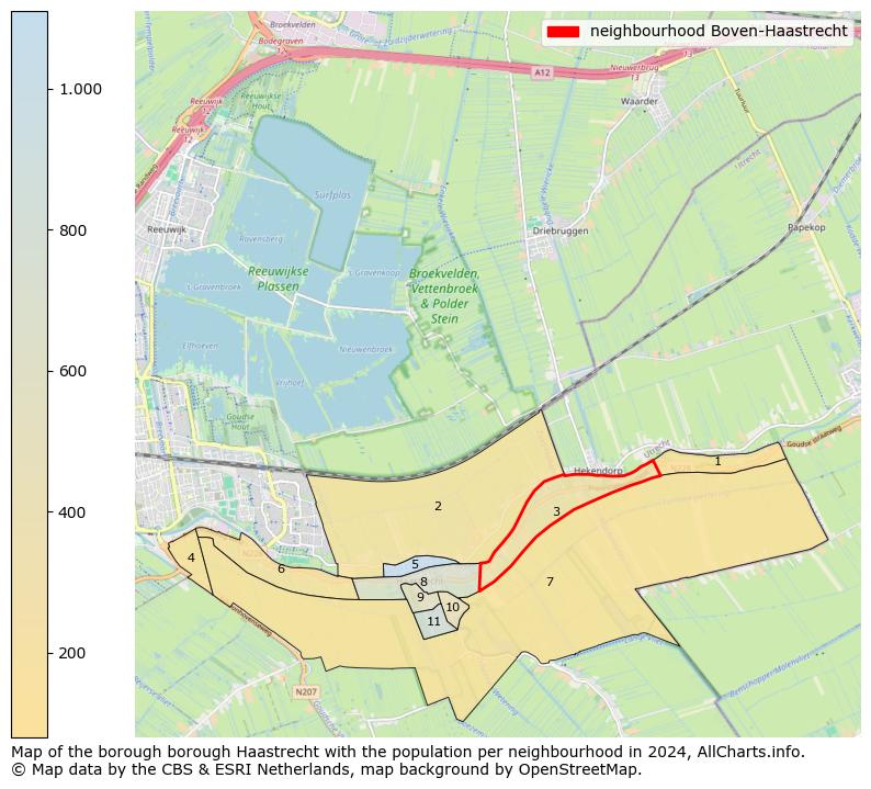 Image of the neighbourhood Boven-Haastrecht at the map. This image is used as introduction to this page. This page shows a lot of information about the population in the neighbourhood Boven-Haastrecht (such as the distribution by age groups of the residents, the composition of households, whether inhabitants are natives or Dutch with an immigration background, data about the houses (numbers, types, price development, use, type of property, ...) and more (car ownership, energy consumption, ...) based on open data from the Dutch Central Bureau of Statistics and various other sources!