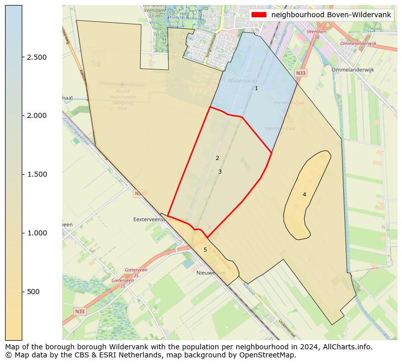 Image of the neighbourhood Boven-Wildervank at the map. This image is used as introduction to this page. This page shows a lot of information about the population in the neighbourhood Boven-Wildervank (such as the distribution by age groups of the residents, the composition of households, whether inhabitants are natives or Dutch with an immigration background, data about the houses (numbers, types, price development, use, type of property, ...) and more (car ownership, energy consumption, ...) based on open data from the Dutch Central Bureau of Statistics and various other sources!