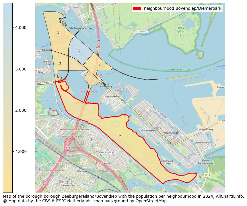 Image of the neighbourhood Bovendiep/Diemerpark at the map. This image is used as introduction to this page. This page shows a lot of information about the population in the neighbourhood Bovendiep/Diemerpark (such as the distribution by age groups of the residents, the composition of households, whether inhabitants are natives or Dutch with an immigration background, data about the houses (numbers, types, price development, use, type of property, ...) and more (car ownership, energy consumption, ...) based on open data from the Dutch Central Bureau of Statistics and various other sources!