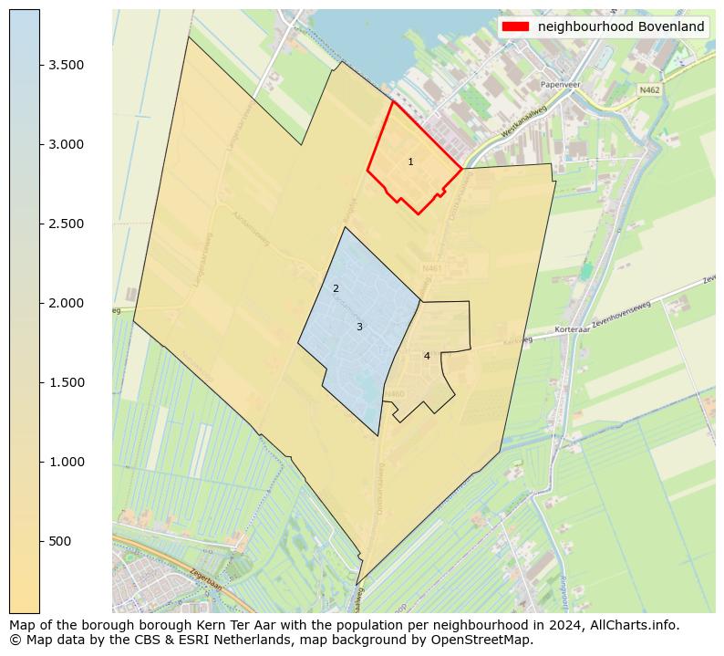 Image of the neighbourhood Bovenland at the map. This image is used as introduction to this page. This page shows a lot of information about the population in the neighbourhood Bovenland (such as the distribution by age groups of the residents, the composition of households, whether inhabitants are natives or Dutch with an immigration background, data about the houses (numbers, types, price development, use, type of property, ...) and more (car ownership, energy consumption, ...) based on open data from the Dutch Central Bureau of Statistics and various other sources!