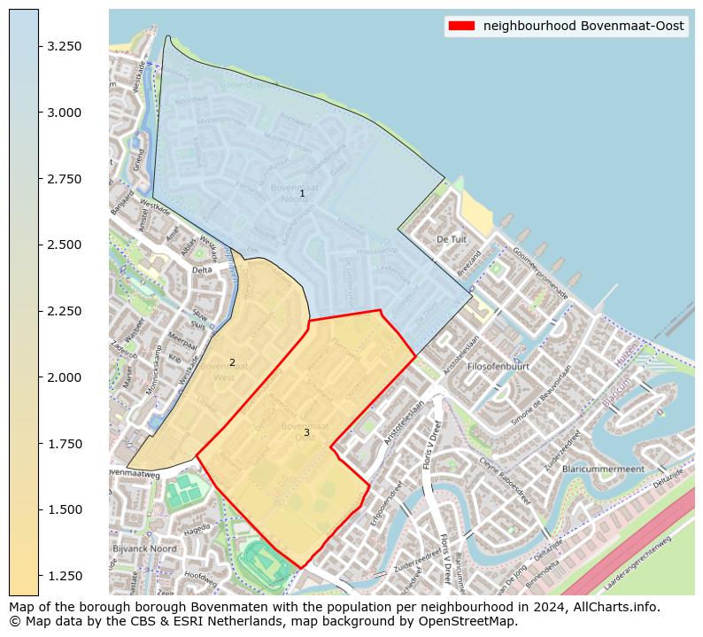 Image of the neighbourhood Bovenmaat-Oost at the map. This image is used as introduction to this page. This page shows a lot of information about the population in the neighbourhood Bovenmaat-Oost (such as the distribution by age groups of the residents, the composition of households, whether inhabitants are natives or Dutch with an immigration background, data about the houses (numbers, types, price development, use, type of property, ...) and more (car ownership, energy consumption, ...) based on open data from the Dutch Central Bureau of Statistics and various other sources!