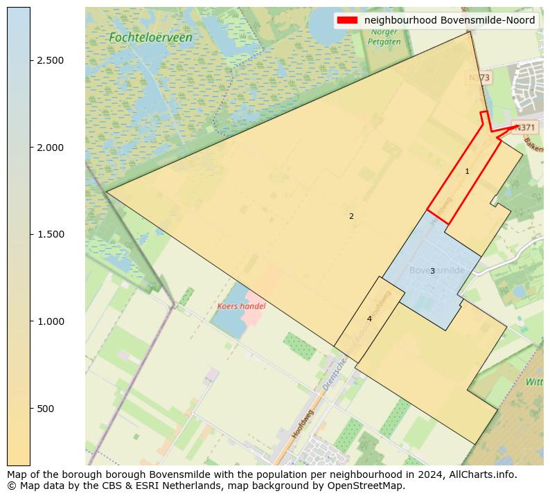 Image of the neighbourhood Bovensmilde-Noord at the map. This image is used as introduction to this page. This page shows a lot of information about the population in the neighbourhood Bovensmilde-Noord (such as the distribution by age groups of the residents, the composition of households, whether inhabitants are natives or Dutch with an immigration background, data about the houses (numbers, types, price development, use, type of property, ...) and more (car ownership, energy consumption, ...) based on open data from the Dutch Central Bureau of Statistics and various other sources!