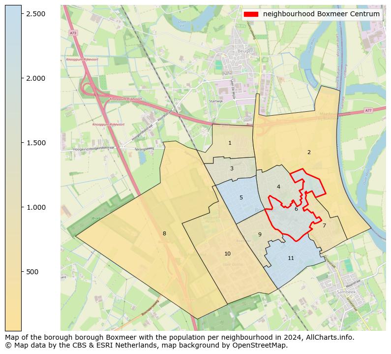 Image of the neighbourhood Boxmeer Centrum at the map. This image is used as introduction to this page. This page shows a lot of information about the population in the neighbourhood Boxmeer Centrum (such as the distribution by age groups of the residents, the composition of households, whether inhabitants are natives or Dutch with an immigration background, data about the houses (numbers, types, price development, use, type of property, ...) and more (car ownership, energy consumption, ...) based on open data from the Dutch Central Bureau of Statistics and various other sources!