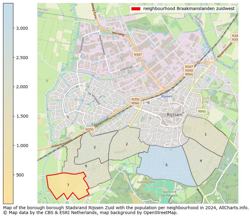 Image of the neighbourhood Braakmanslanden zuidwest at the map. This image is used as introduction to this page. This page shows a lot of information about the population in the neighbourhood Braakmanslanden zuidwest (such as the distribution by age groups of the residents, the composition of households, whether inhabitants are natives or Dutch with an immigration background, data about the houses (numbers, types, price development, use, type of property, ...) and more (car ownership, energy consumption, ...) based on open data from the Dutch Central Bureau of Statistics and various other sources!