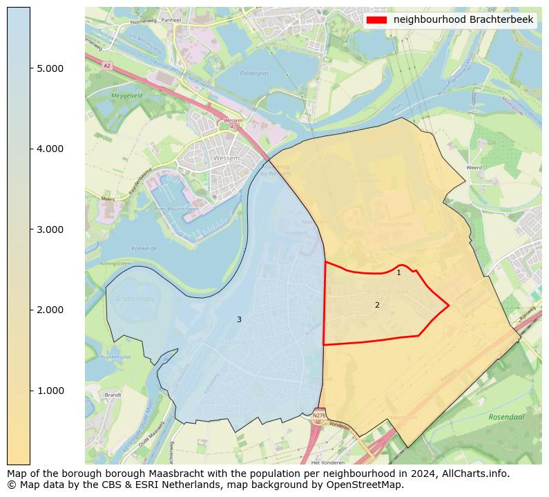 Image of the neighbourhood Brachterbeek at the map. This image is used as introduction to this page. This page shows a lot of information about the population in the neighbourhood Brachterbeek (such as the distribution by age groups of the residents, the composition of households, whether inhabitants are natives or Dutch with an immigration background, data about the houses (numbers, types, price development, use, type of property, ...) and more (car ownership, energy consumption, ...) based on open data from the Dutch Central Bureau of Statistics and various other sources!