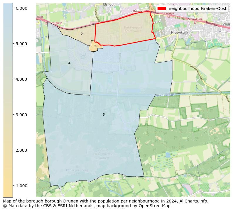 Image of the neighbourhood Braken-Oost at the map. This image is used as introduction to this page. This page shows a lot of information about the population in the neighbourhood Braken-Oost (such as the distribution by age groups of the residents, the composition of households, whether inhabitants are natives or Dutch with an immigration background, data about the houses (numbers, types, price development, use, type of property, ...) and more (car ownership, energy consumption, ...) based on open data from the Dutch Central Bureau of Statistics and various other sources!