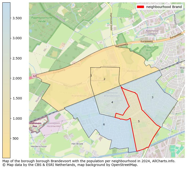 Image of the neighbourhood Brand at the map. This image is used as introduction to this page. This page shows a lot of information about the population in the neighbourhood Brand (such as the distribution by age groups of the residents, the composition of households, whether inhabitants are natives or Dutch with an immigration background, data about the houses (numbers, types, price development, use, type of property, ...) and more (car ownership, energy consumption, ...) based on open data from the Dutch Central Bureau of Statistics and various other sources!