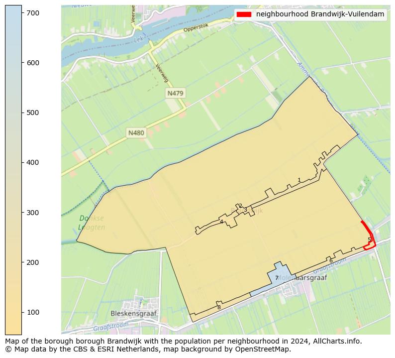 Image of the neighbourhood Brandwijk-Vuilendam at the map. This image is used as introduction to this page. This page shows a lot of information about the population in the neighbourhood Brandwijk-Vuilendam (such as the distribution by age groups of the residents, the composition of households, whether inhabitants are natives or Dutch with an immigration background, data about the houses (numbers, types, price development, use, type of property, ...) and more (car ownership, energy consumption, ...) based on open data from the Dutch Central Bureau of Statistics and various other sources!