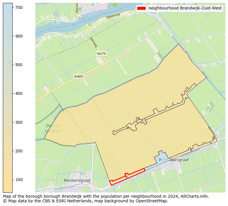 Image of the neighbourhood Brandwijk-Zuid-West at the map. This image is used as introduction to this page. This page shows a lot of information about the population in the neighbourhood Brandwijk-Zuid-West (such as the distribution by age groups of the residents, the composition of households, whether inhabitants are natives or Dutch with an immigration background, data about the houses (numbers, types, price development, use, type of property, ...) and more (car ownership, energy consumption, ...) based on open data from the Dutch Central Bureau of Statistics and various other sources!